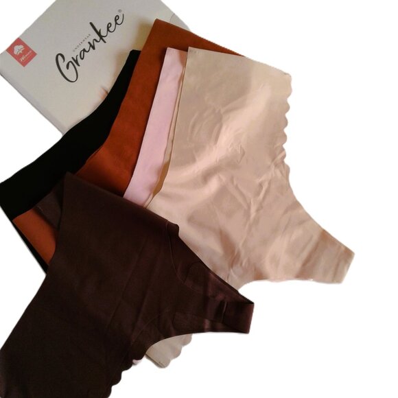 Grankee- set 5 new woman's breathable seamless thong panties- size M - for $ 30 - Picture 1 of 4